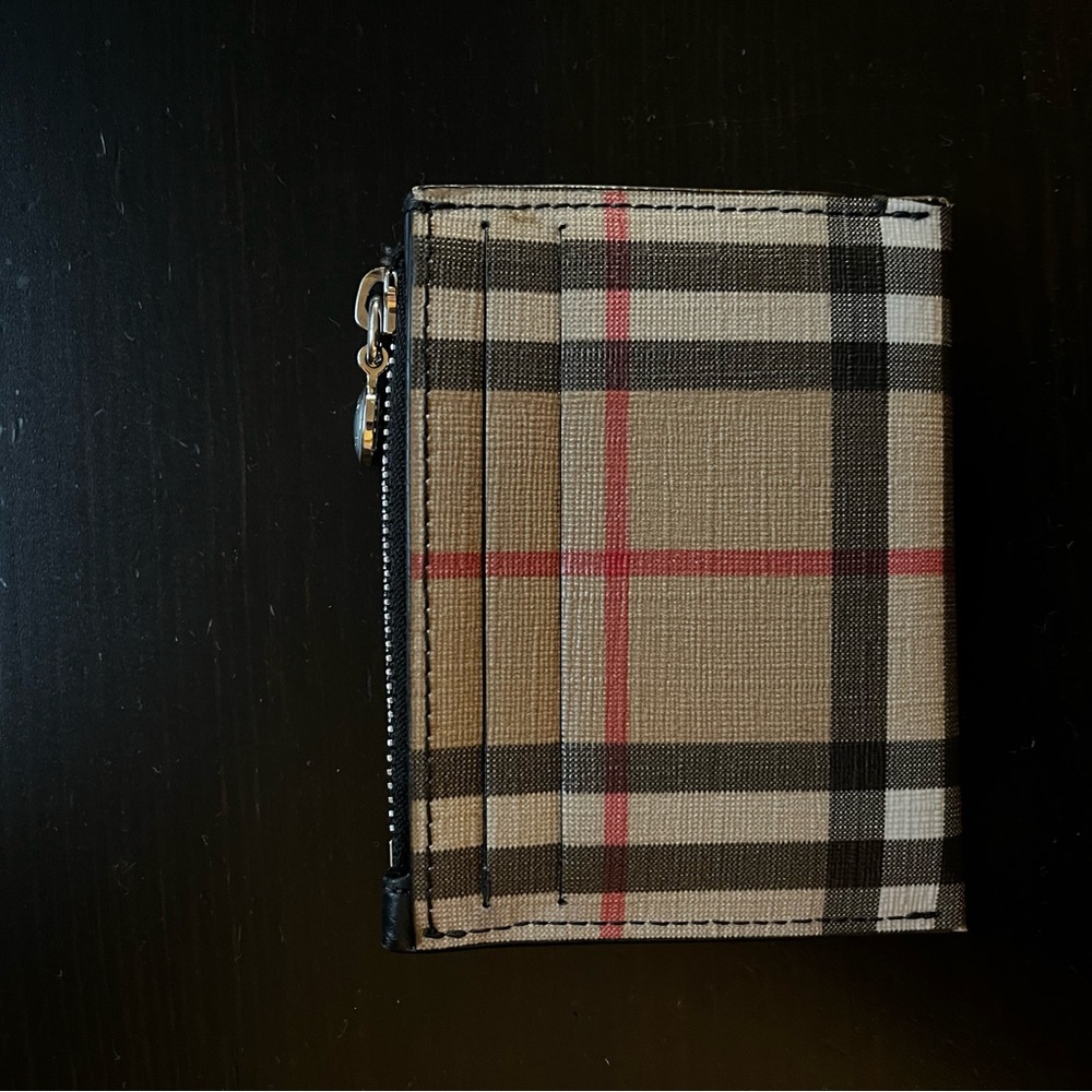 Burberry canvas card holder